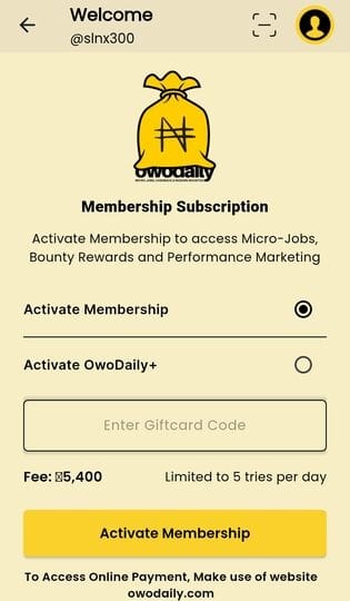 Owodaily basic membership