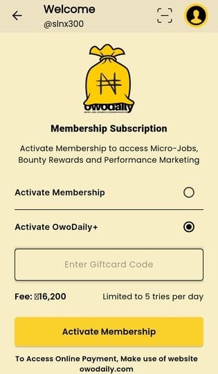 Owodaily membership