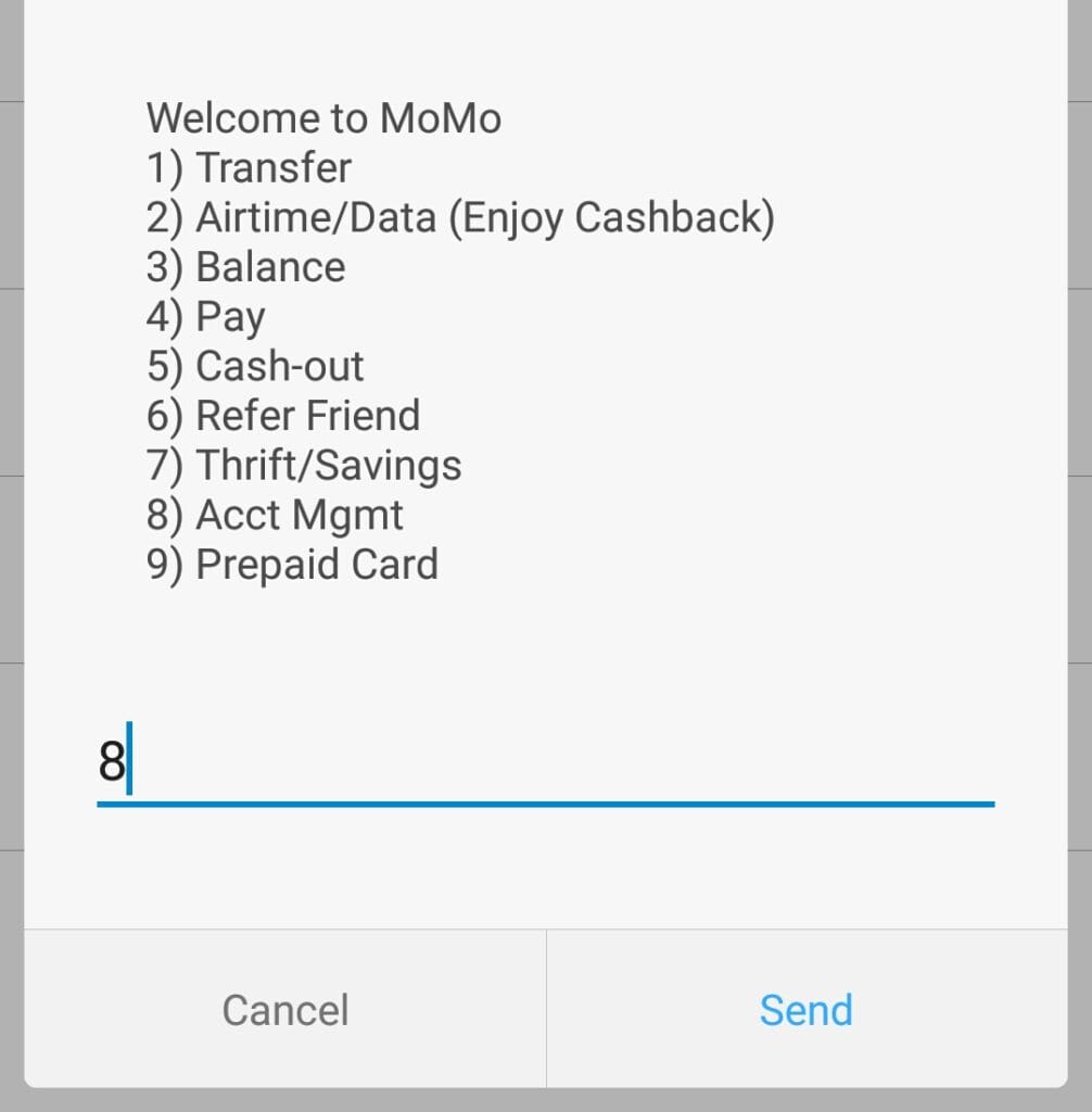 MoMo - Select Account Management